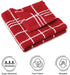 Encasa Terry Cloth Dish Towel Set | 12x12 in Super Absorbent Kitchen Towels for Drying and Cleaning - Pack of 12 Terry