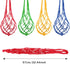 Ranjaner 4pcs Duck(4 Chicken Vegetable Hanging Feeder Polyester Chicken Vegetable String Bag with Metal Hooks in Coop