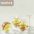 Haokixin 100 Packaging PCS Chocolate Holder,Clear Balls Acrylic Chocolate Box Holder,Chocolate Candy Holder
