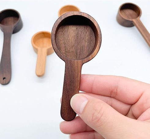Coffee Spoons, Wooden Tablespoon Scoop, Measuring Spoon for Ground Beans or Tea, Kitchen Tools Utensils, 1 Wooden Tea