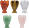 Rockcloud Healing Crystal Gemstone Carved Pocket Guardian Angel Figurines, 1.5 Inch