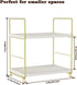 kaileyouxiangongsi 2-Tier Countertop Kitchen Spice Rack - Freestanding Stackable Bathroom Storage Shelf - Cosmetic