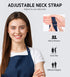 Syntus 4 Pack Adjustable Bib Apron Waterdrop Resistant with 2 Pockets for Cooking Kitchen Aprons for Men Women