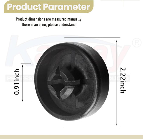 2 Pack Upgraded Replacement Wheel for Ryobi Cordless Stick Vacuum 18v One+ Hp & 18v One+ PCL720K, PBLSV716K, Replacement Cordless Vacuum Cleaner Wheels