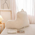 A Nice Night Faux Fur Reading Pillow Bed Wedge Large Adult Children Backrest with Arms Back Support for Sitting Up