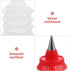 ABOOFAN 2 Pcs Cookie Icing Bottles, Squeeze Writer Bottles with Couplers and Stainless Steel Tips for Decorating