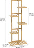 5 6 Laiensia Bamboo Tier Potted Plant Stand Rack Multiple Flower Pot Holder Shelf, Indoor&Outdoor Planter Display