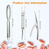 Shrimp Deveiner Tool, Stainless Steel Shrimp Cleaner, Shrimp Peeler and Deveiner Tool, Efficient Shrimp Deveiner