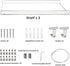 3-Tier Tlence Hanging Clear Plant Shelves, Acrylic Window Flower Display Shelf, Height Adjustable Indoor Wall Plant