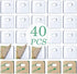 Vertical Blind Repair Tabs Kit for Vertical Blinds Replacement Slats (40pcs)