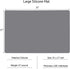 Gartful Silicone Mats for Kitchen Counter, Large Silicone Countertop Protector 25" by 17", Nonskid Heat Resistant Desk Saver Pad, Multipurpose Mat, Placemat, Dark Gray by Gartful