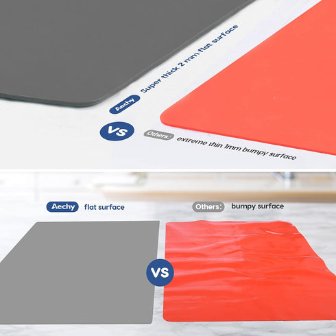 35.3"x23.5"x0.08", Counter Counter AECHY Extra Large Silicone Mat Multipurpose Silicone Mat Thick Heat Resistant Mat