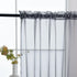 SpaceDresser Sheer Voile Window Treatment - Rod Pocket Curtain Panels for Kitchen, Bedroom, Living Room, Grey, 52 W x