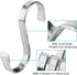 10 Pack Flat S Hooks - Heavy Duty 3inch Stainless Steel Hooks for Hanging Pots, Pans, Plants, Towels
