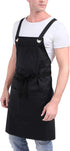Kitchen Artist Apron for Chef - BBQ & Grill, 6 Deep Pockets, 100% Cotton, M-XXL