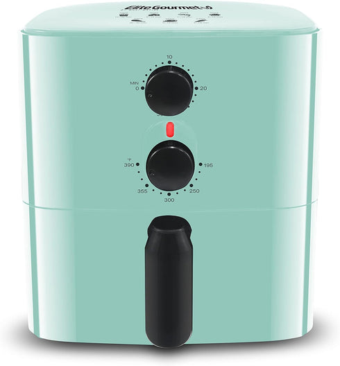 Elite Gourmet EAF-3218BL Personal 1.1Qt Compact Electric Hot Air Fryer, Oil-Less Healthy Cooker with Timer &