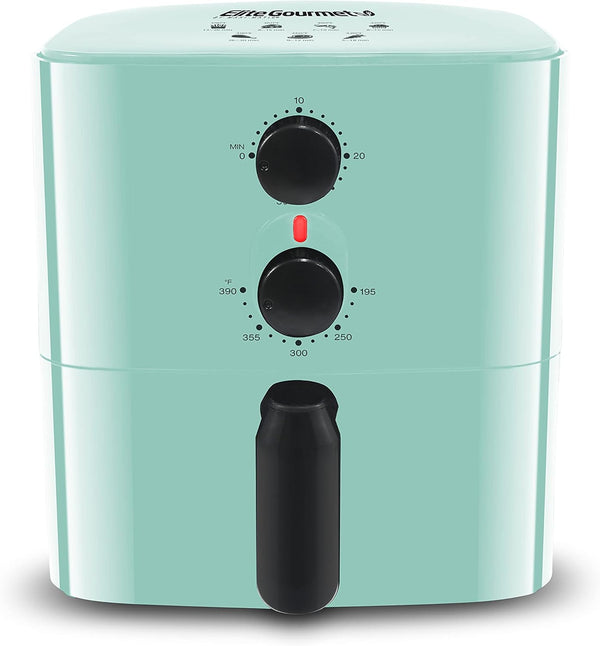 Elite Gourmet EAF-3218BL Personal 1.1Qt Compact Electric Hot Air Fryer, Oil-Less Healthy Cooker with Timer &