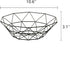 Geometric Metal Wire Fruit Bowl, Iron Arts Fruit Storage Baskets for Kitchen Counter (Black, Normal) by IBWell