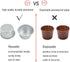 6 Packs Popover Pan, Large Individual Muffin Mold, Aluminium Pudding Cup for Baking Pie, Egg Tart, Cake