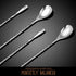 Hiware 12-Inch Bar Spoon Set of 2, Stainless Steel Mixing Spoons, Spiral Pattern for Cocktail Shaker