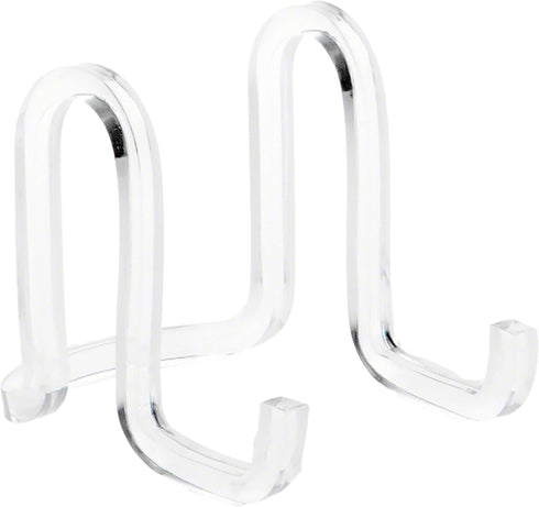 Plymor Clear Acrylic Ribbon-Style Display Easel, 2.875" H x 2.5" W x 3.5" D