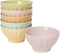 Now Designs Flora Stoneware Sundae Bar Bowls, Set of 6, 4 oz, Perfect for Ice Cream and Desserts