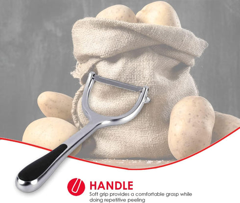 Home Basic Horizontal Zinc Veg Peeler