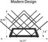 Wine Rack Countertop, Black Metal Wine Bottle Organizer for Home Bar, Kitchen, Cabinet, Pantry, Tabletop Wine Racks for Cup and Water Bottle –7 Bottles Wine Storage Capacity.
