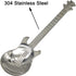 Maydahui 6PCS Guitar Spoons, 18/10 Stainless Steel Musical Note Teaspoons for Dessert
