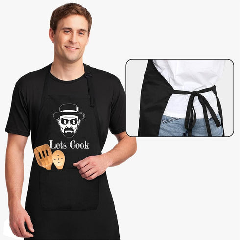 Funny Aprons for Men, Chef Cooking Apron, Gifts for Husband, Birthday Gift, Father's Day Gifts, Grilling Aprons