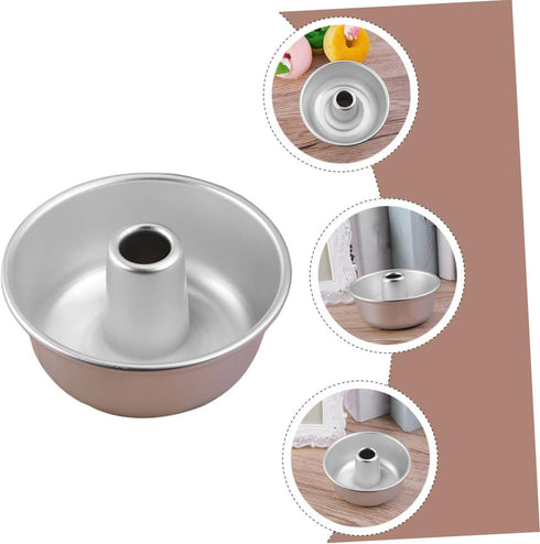 4pcs Donut Pan for Baking, Aluminum Alloy Donut Mold Cake Pan Doughnut Cake Mould Bakery Baking Tools Bakeware for baking muffins, cupcakes by Hemoton
