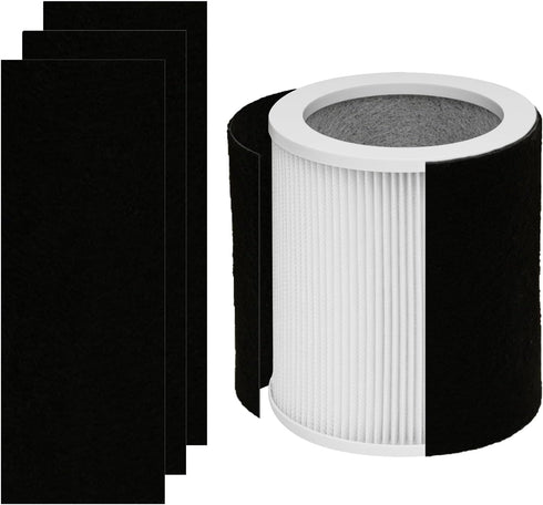 H-HF400-VP Filter Replacement, Compatible with Hunter H-HF400-VP, H-PF400, 1 True HEPA + 4 Pre-Carbon