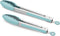 9-Inch & 12-Inch Cooking Tongs, Premium Silicone Set of 2, BPA Free Non-Stick Stainless Steel BBQ Grilling Locking Food