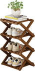 Comeon Shoes Rack for Front Door,Space Saving Wooden Shoes Organizer Entryway Corner