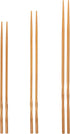 YOSUKATA Reusable Natural Wooden Long Cooking Chopsticks Set of 3 Pairs: 11.8, 13, 14.2 inch