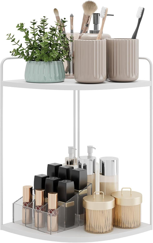 Forest Angle Bathroom Counter Organizer,Countertop Organizer,Vanity Organizers,Bathroom Storage,Bathroom Sink Caddy,Counter Shelf,Corner Counter,Corner