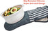 Silicone Oven Mitts Heat Resistant 932?, Set of 2 Extra Long Kitchen Mittens for Baking and Cooking