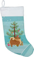 Caroline's Treasures CK3555CS Pomeranian Christmas Tree Stocking, Fireplace Hanging, Holiday Party Decor