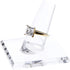 Plymor Clear Acrylic Ring Finger Display, Single on Square Base, 2" W x 2" D x 1.75" H