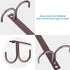 FOMANSH 12 Mug Rack Under Cabinet - Coffee Cup Holder, Mugs Hooks Under Shelf, Display Hanging Cups Drying Hook for Bar