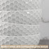 White Porcelain Small Bowls - 4.3 inch Honeycomb Grids for Ice Cream, Yogurt, Dessert, Fruits, 8 Ounce Bowl Set