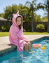 24"x48"+8"/Hooded BAGNO MILANO Kids Organic Turkish Cotton Hooded Beach Cover-Up Towel, GOTS Certified, for Boys
