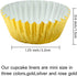 Elcoho 600 Pieces Mini Foil Metallic Cupcake Liners - 1.25 Inch Baking Cups, Gold, Silver, and Rose Gold