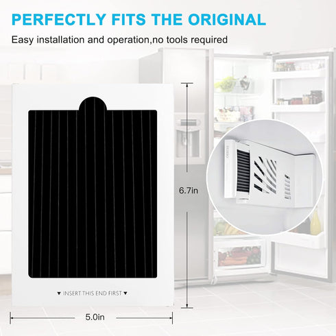 SEISSO 3 Pack Refrigerator Air Filter Replacement, Carbon Activated Compatible with Frigidaire PAULTRA Pure Air Ultra