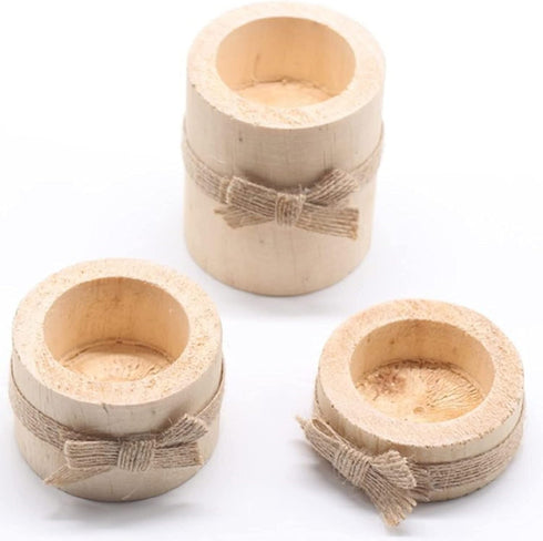 Nwsrayu Pack 3 Wooden Air Plant Holder of Wooden Air Plants Holders Air Plants Terrarium Tillandsia Streptophylla