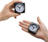 Peakeep Ultra Small Battery Travel Alarm Clock with Snooze and Light, Silent Analog Quartz (Black)