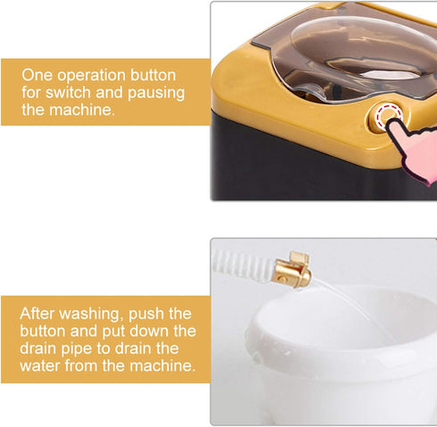 Mini Washing Machine Toy - Foldable Portable Washer for Baby Clothes, Underwear, Small Items