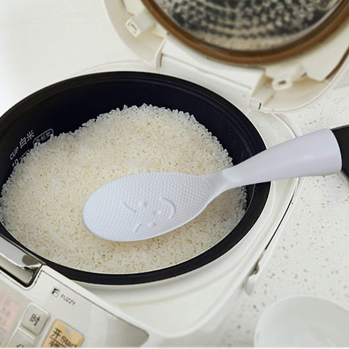 2 Pcs Non-Stick Rice Paddle, Stand-Up Serving Rice Spoon, Kitchen Spatula