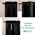 NICETOWN Door Curtains for Doorway, Black Out Curtain Liners, Set of 2, 27" x 80" Each Panel