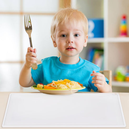 Translucent Baking Mats for Kitchen Counter, Food Grade Silicone Mats for Crafts, Non-Slip Protector with Raised Edges